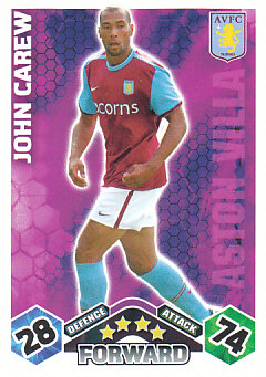 John Carew Aston Villa 2009/10 Topps Match Attax #34